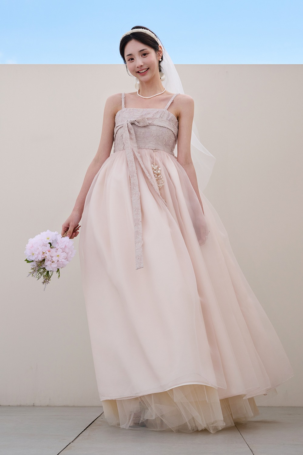 Bloom Hanbok Dress [Beige]