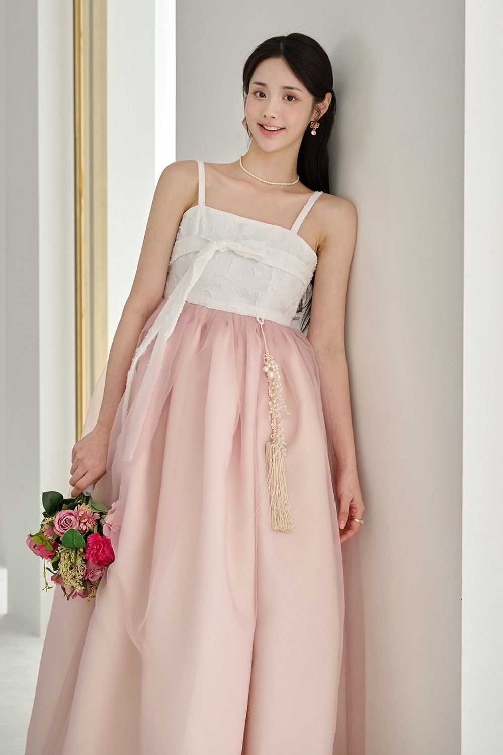 Bloom Hanbok Dress [Pink]