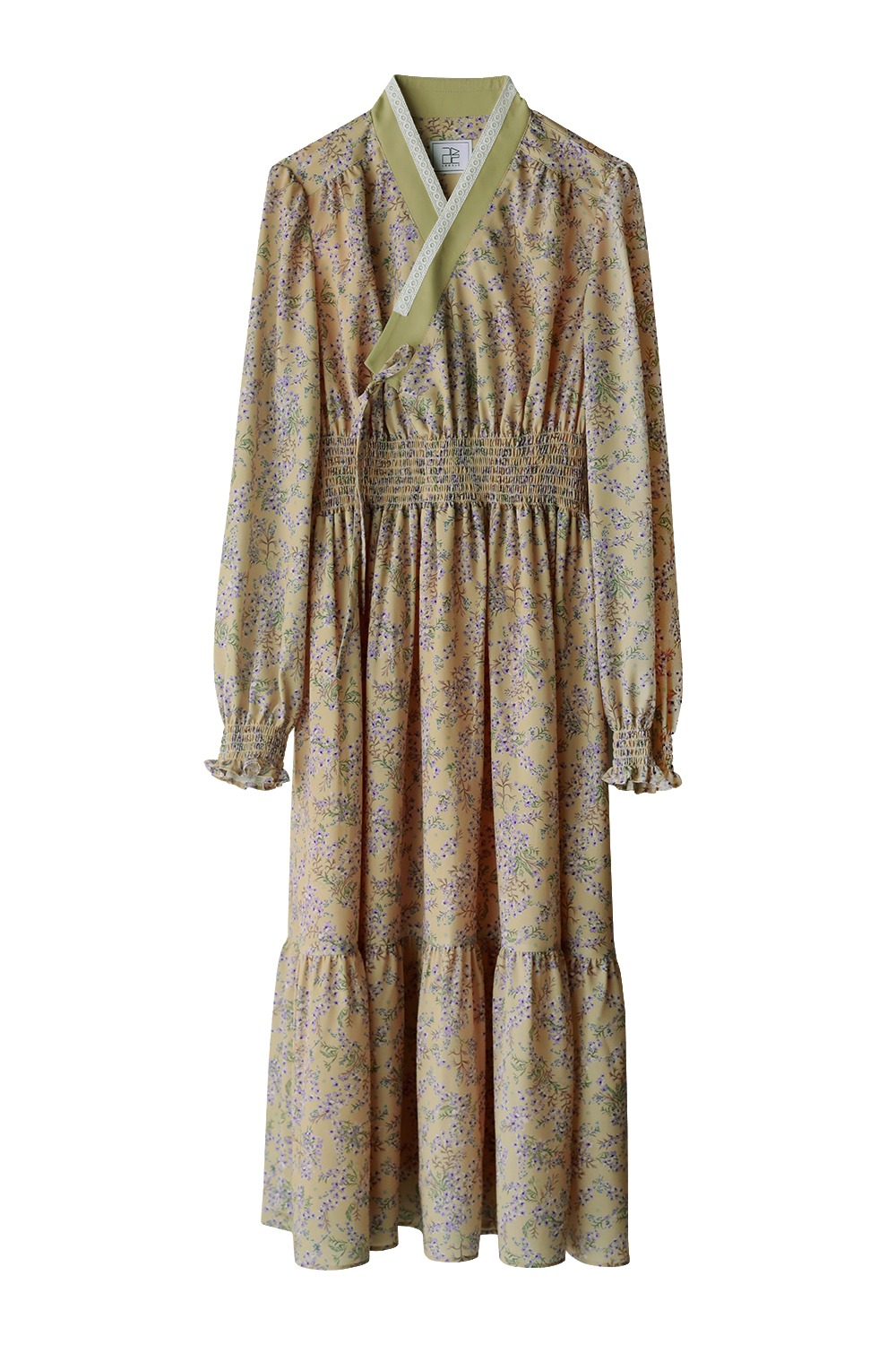 Ylang Long Sleeve Hanbok Dress [yellow]
