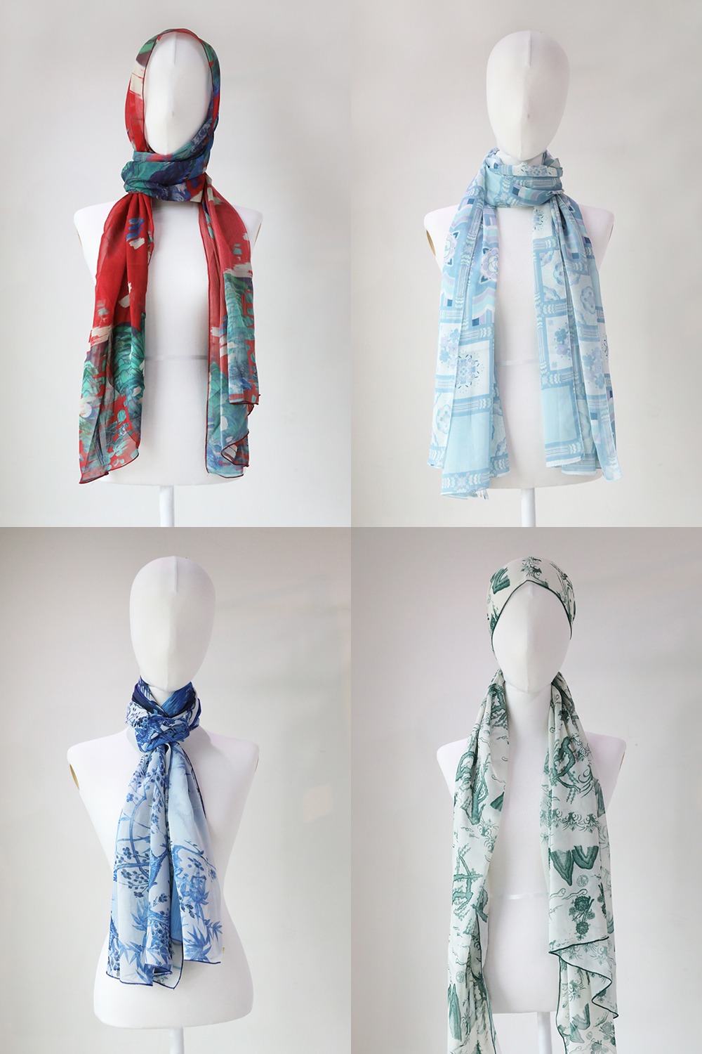 Traditional Pattern Scarf [8 types]