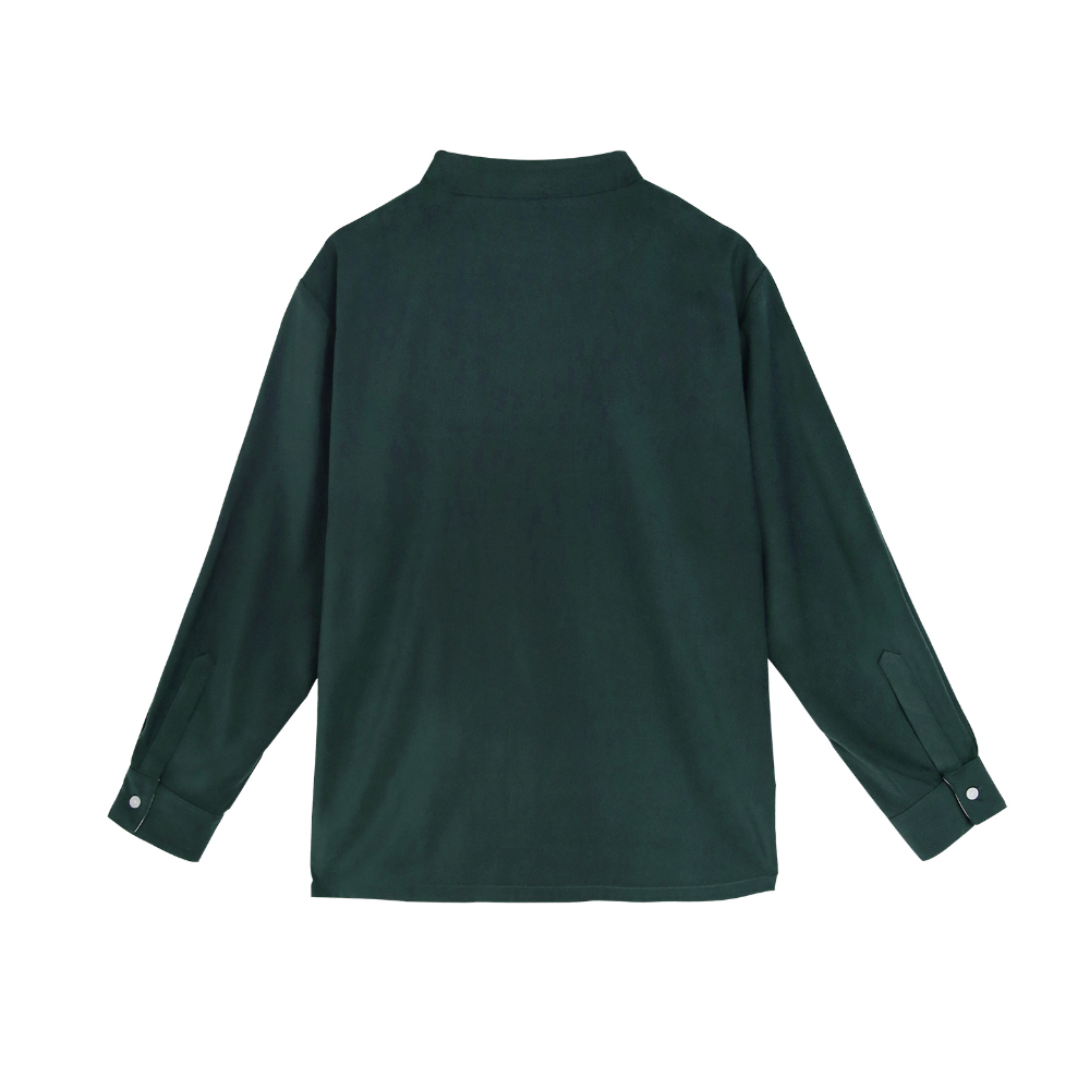 long sleeved tee dark green color image-S24L1