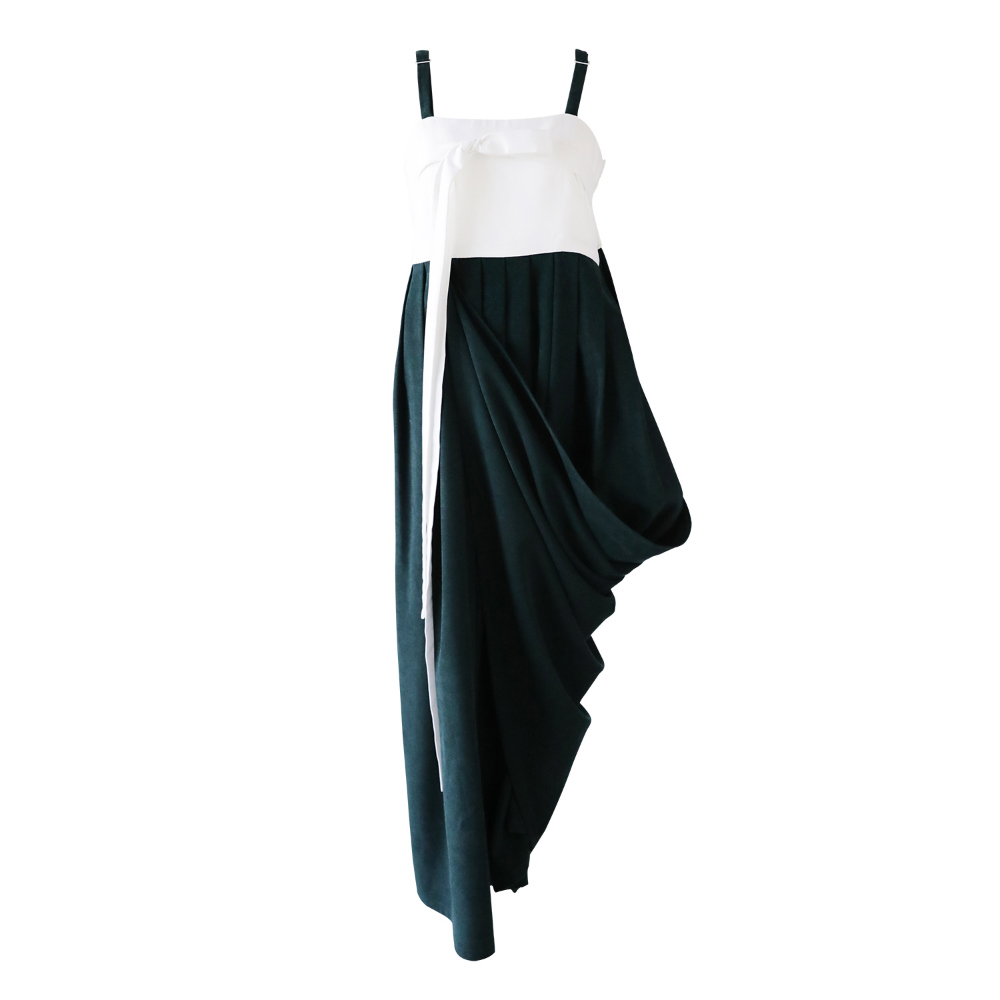 long skirt dark green color image-S59L3